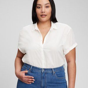Gap XXL white rolled sleeves shirt